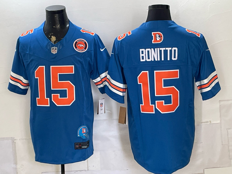 Men 2026 Denver Broncos #15 Bonitto blue Nike Limited NFL Jersey 0804003